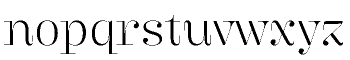 Butik Display Normal Light Font LOWERCASE