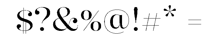 Butik Display Normal Regular Font OTHER CHARS