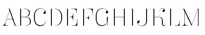 Butik Display Normal Thin Font UPPERCASE