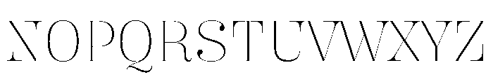 Butik Display Normal Thin Font UPPERCASE