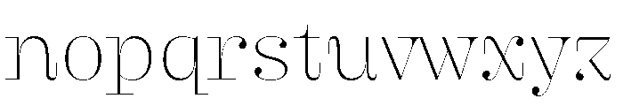 Butik Display Normal Thin Font LOWERCASE