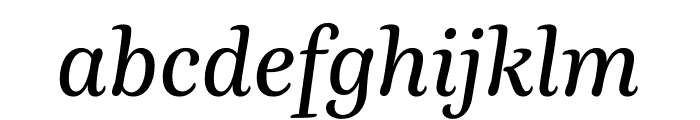 Buendia Italic Font LOWERCASE