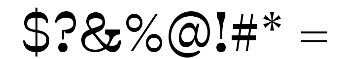 Buffon-Regular Font OTHER CHARS