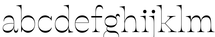 Buffon-Thin Font LOWERCASE