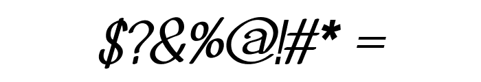 Bugler-BoldItalic Font OTHER CHARS