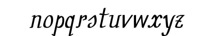 Bugler-BoldItalic Font LOWERCASE