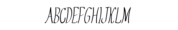 Bugler-CondensedItalic Font UPPERCASE