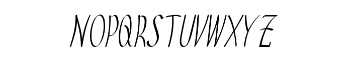 Bugler-CondensedItalic Font UPPERCASE
