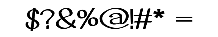 Bugler-ExpandedBold Font OTHER CHARS