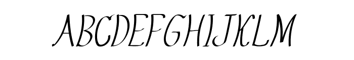 Bugler-Italic Font UPPERCASE