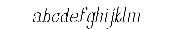 Bugler-Italic Font LOWERCASE