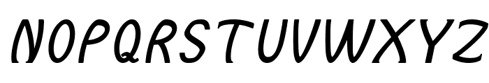 Burbio-BoldItalic Font UPPERCASE