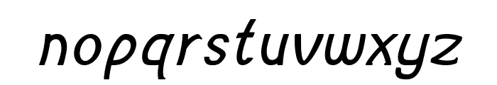 Burbio-BoldItalic Font LOWERCASE