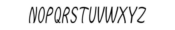 Burbio-CondensedItalic Font UPPERCASE