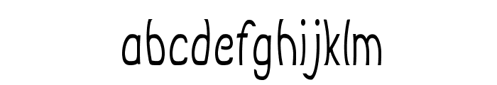 Burbio-CondensedRegular Font LOWERCASE