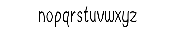 Burbio-CondensedRegular Font LOWERCASE