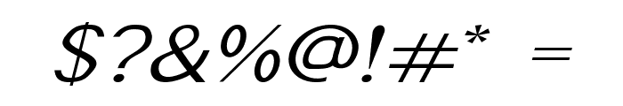 Burbio-ExpandedItalic Font OTHER CHARS