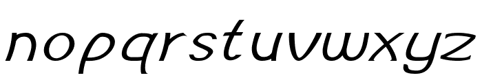 Burbio-ExpandedItalic Font LOWERCASE