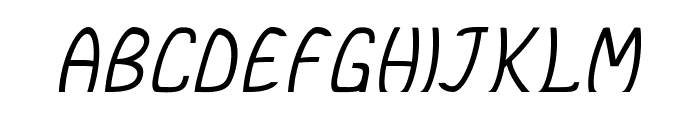 Burbio-Italic Font UPPERCASE