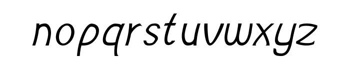 Burbio-Italic Font LOWERCASE