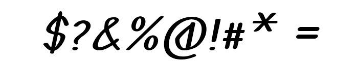 Burpal-BoldItalic Font OTHER CHARS
