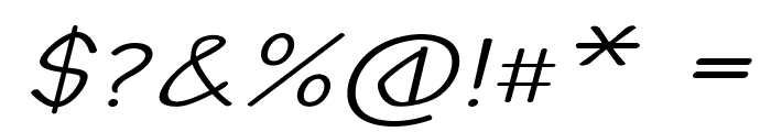 Burpal-ExpandedItalic Font OTHER CHARS