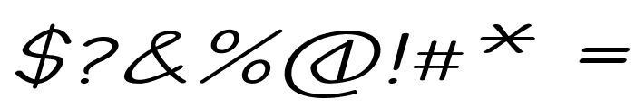 Burpal-ExtraexpandedItalic Font OTHER CHARS