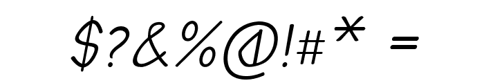 Burpal-Italic Font OTHER CHARS