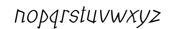 Burpal-Italic Font LOWERCASE