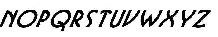 Busso BoldItalic Font LOWERCASE