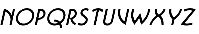 Busso Narrow BoldItalic Font UPPERCASE