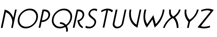 Busso Narrow Italic Font UPPERCASE