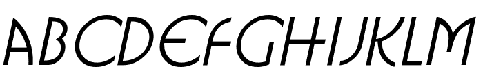 Busso Narrow Italic Font LOWERCASE