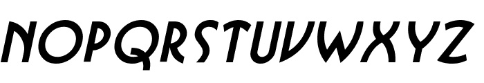 Busso Wide Italic Font LOWERCASE