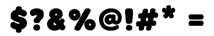 BUBBLE FRIENDS Font OTHER CHARS