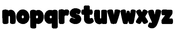BUBBLE FRIENDS Font LOWERCASE
