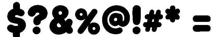BUBBLORA Font OTHER CHARS