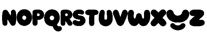 BUBBLORA Font UPPERCASE