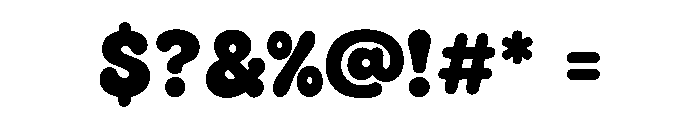 BUBBLORO Font OTHER CHARS