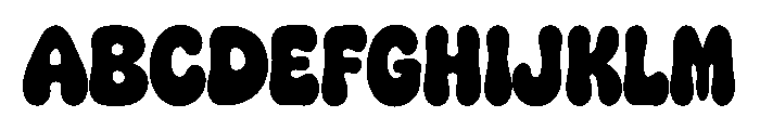 BUBBLORO Font UPPERCASE