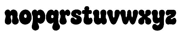 BUBBLORO Font LOWERCASE
