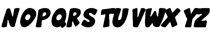 BUBBLU Italic Font UPPERCASE
