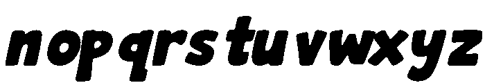 BUBBLU Italic Font LOWERCASE
