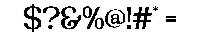 BUCTERA-Regular Font OTHER CHARS
