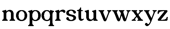 BUCTERA-Regular Font LOWERCASE