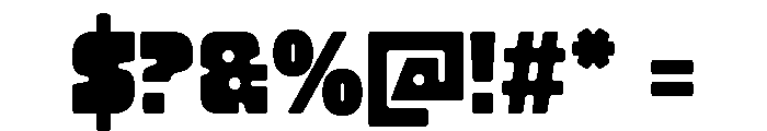 BUMPS Regular Font OTHER CHARS
