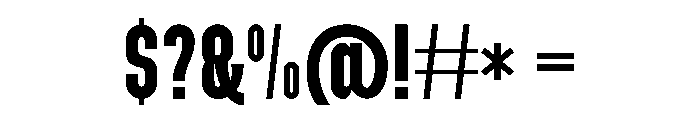 BURNDEAD Font OTHER CHARS