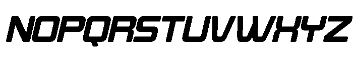 Buban Oblique Font UPPERCASE