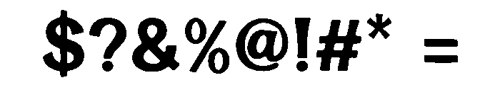BubbJot Font OTHER CHARS