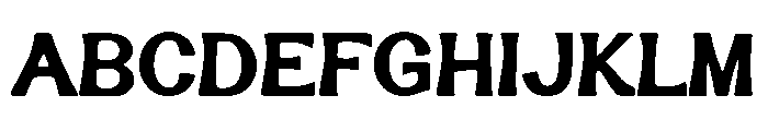 BubbJot Font UPPERCASE